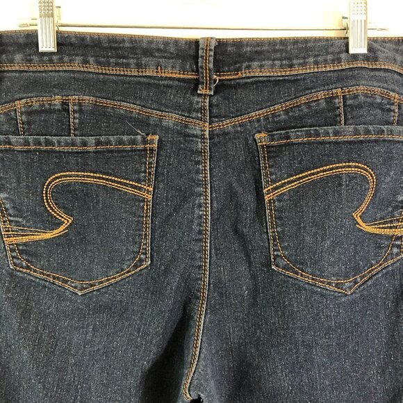 Revolt Dark Wash Straight Jeans Size 16 - Picture 3 of 6